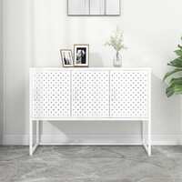  Sideboard White 105x35x75 cm Steel