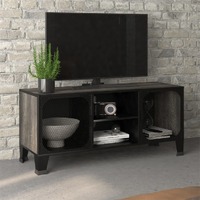  TV Cabinet Grey 105x36x47 cm Metal and MDF