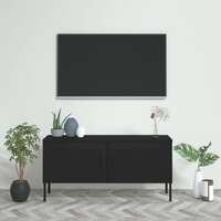  TV Cabinet Black 105x35x50 cm Steel