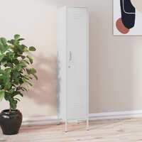  Locker Cabinet White 35x46x180 cm Steel