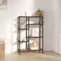  Book Shelf 80x30x120 cm Steel and Engineered Wood