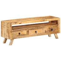  TV Cabinet 110x30x40 cm Solid Mango Wood