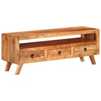  TV Cabinet 110x30x40 cm Solid Acacia Wood