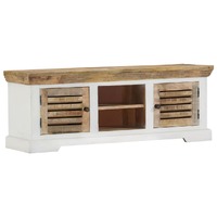  TV Cabinet 110x30x40 cm Solid Wood Mango
