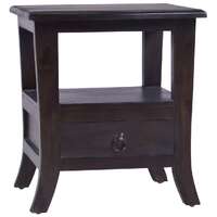  Bedside Cabinet Light Black 40x40x45 cm Solid Wood Mahogany