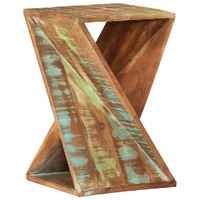  Side Table 35x35x55 cm Solid Wood Reclaimed