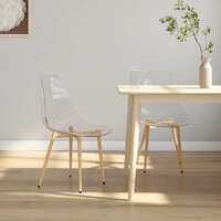  Dining Chairs 2 pcs Transparent PET