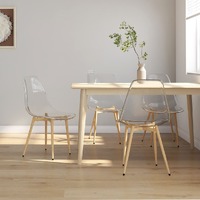  Dining Chairs 4 pcs Transparent PET