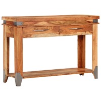  Console Table 110x34x74 cm Solid Wood Acacia