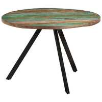  Dining Table 110x75 cm Solid Wood Reclaimed