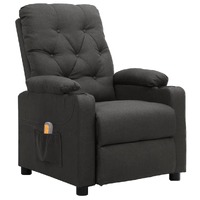  Massage Chair Dark Grey Fabric