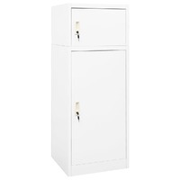  Saddle Cabinet White 53x53x140 cm Steel