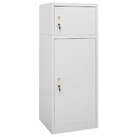  Saddle Cabinet Light Grey 53x53x140 cm Steel