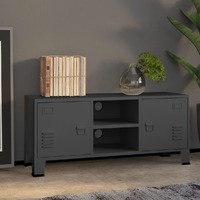  Industrial TV Cabinet Anthracite 105x35x42 cm Metal