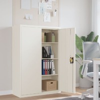  File Cabinet White 90x40x140 cm Steel