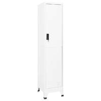  Locker Cabinet White 38x45x180 cm Steel