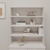  Top for Highboard&quot;HAMAR&quot; White 90x30x100cm Solid Wood Pine
