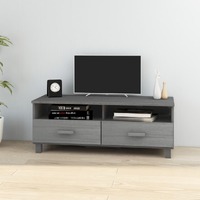  TV Cabinet &quot;HAMAR&quot; Dark Grey 106x40x40 cm Solid Wood Pine