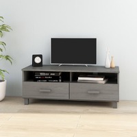  TV Cabinet &quot;HAMAR&quot; Light  Grey 106x40x40 cm Solid Wood Pine