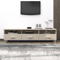  TV Cabinet &quot;HAMAR&quot; Honey Brown 158x40x40 cm Solid Wood Pine