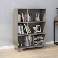  Book Cabinet &quot;HAMAR&quot; Light  Grey  85x35x112 cm Solid Wood Pine