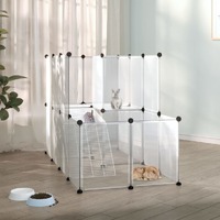  Small Animal Cage Transparent 142x74x93 cm PP and Steel