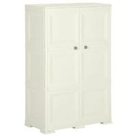  Plastic Cabinet 79x43x125 cm Wood Design Vanilla Ice