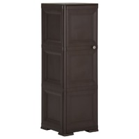  Plastic Cabinet 40x43x125 cm Wood Design Brown