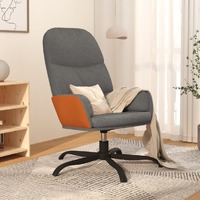  Relaxing Chair Light Grey Fabric