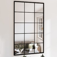  Wall Mirror Black 100x60 cm Metal