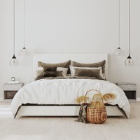  Bedside Cabinets 2 pcs with Drawer Concrete Grey