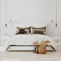  Bedside Cabinets 2 pcs with Drawer High Gloss White