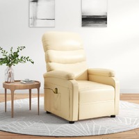  Massage Chair Cream Faux Leather