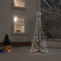  Christmas Cone Tree Colourful 200 LEDs 70x180 cm