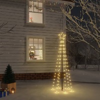  Christmas Tree with Spike Warm White 108 LEDs 180 cm