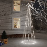  Christmas Tree with Spike Cold White 310 LEDs 300 cm