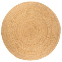  Area Rug Braided Jute 210 cm Round