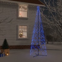  Christmas Cone Tree Blue 1400 LEDs 160x500 cm