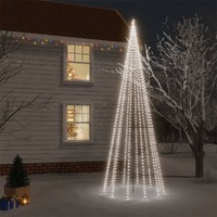 Christmas Tree with Spike Cold White 732 LEDs 500 cm