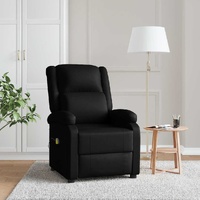 Massage Chair Black Faux Leather