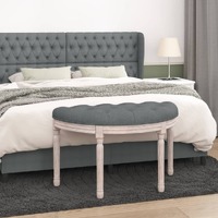  Bench Dark Grey 81.5x41x49 cm Fabric