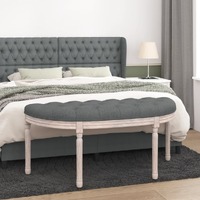  Bench Dark Grey 110.5x45x49 cm Fabric