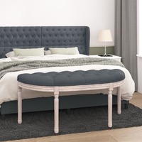  Bench Dark Grey 110.5x45x49 cm Velvet