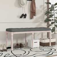  Bench Dark Grey 110x40x49 cm Fabric