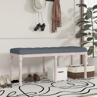  Bench Dark Grey 110x40x49 cm Velvet