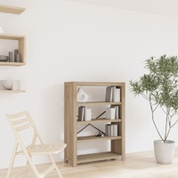  4-Tier Bookcase 80x30x110 cm Solid Wood Acacia