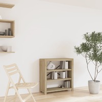  3-Tier Bookcase 80x30x80 cm Solid Wood Acacia