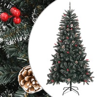  Artificial Christmas Tree with Stand Green 180 cm PVC