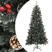  Artificial Christmas Tree with Stand Green 240 cm PVC