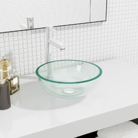  Basin Tempered Glass 30x12 cm Transparent